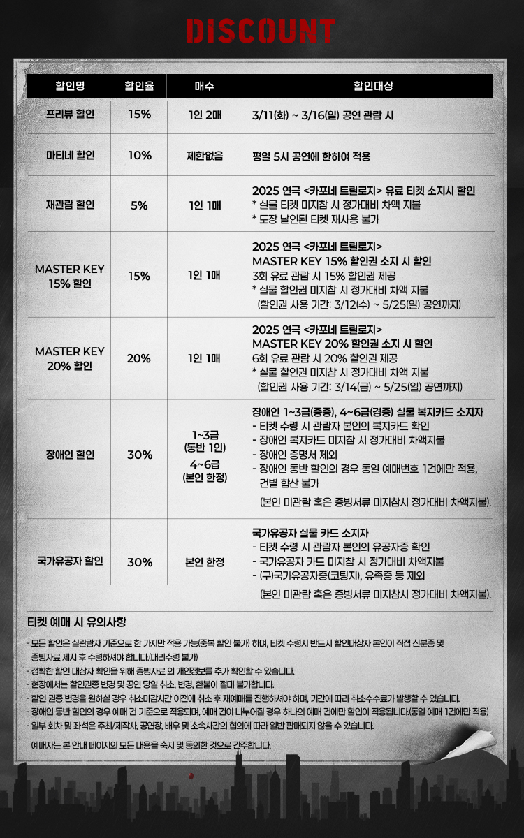 카포네 트릴로지 할인