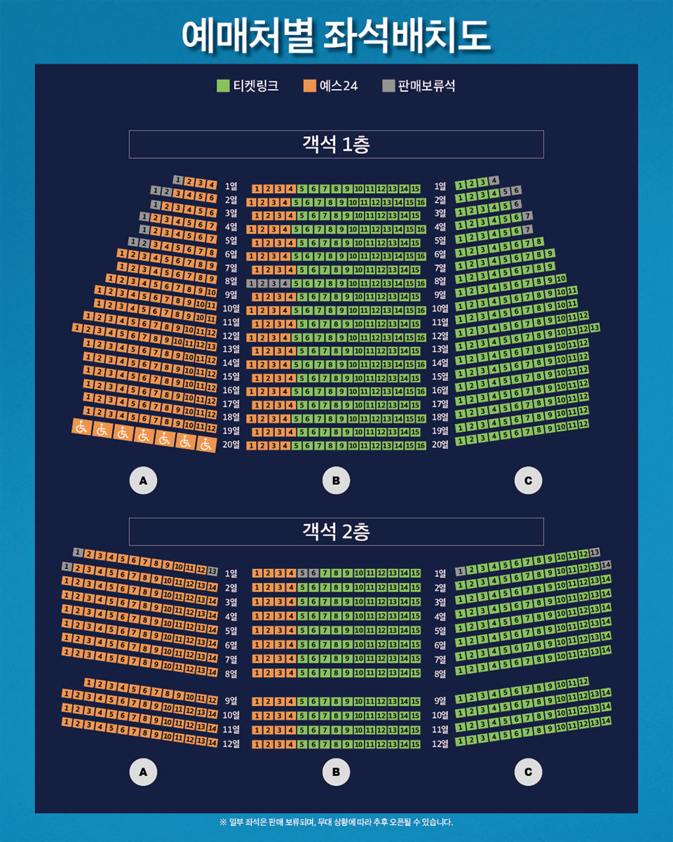 드림하이 예매처별 좌배도