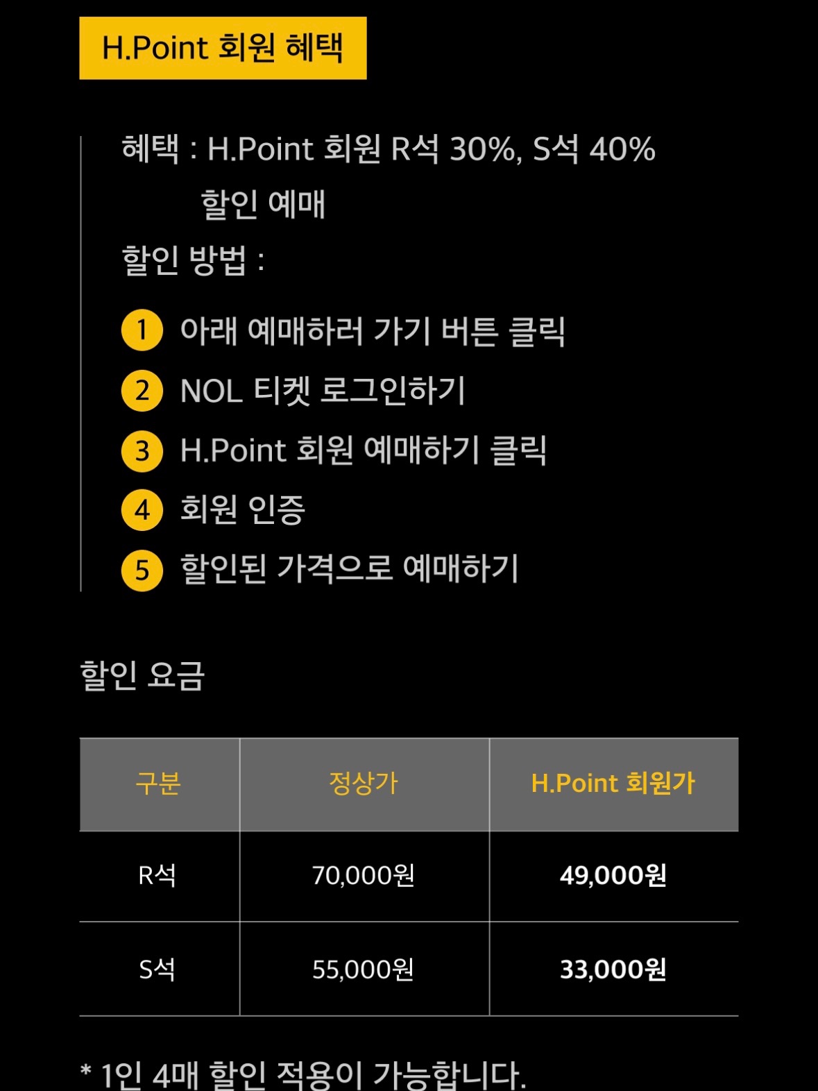 뮤지컬 싸게 보는 6가지 방법 - H.Point